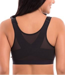 delimira women's full coverage front closure wire free back support bra