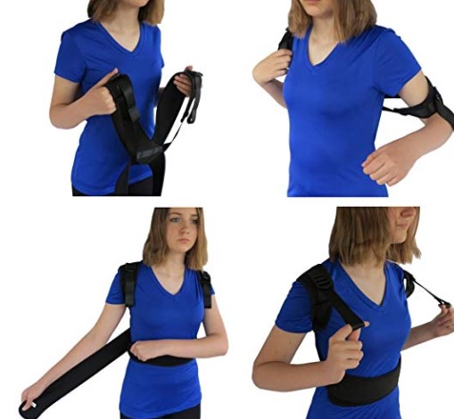 wearing the comfymed posture corrector