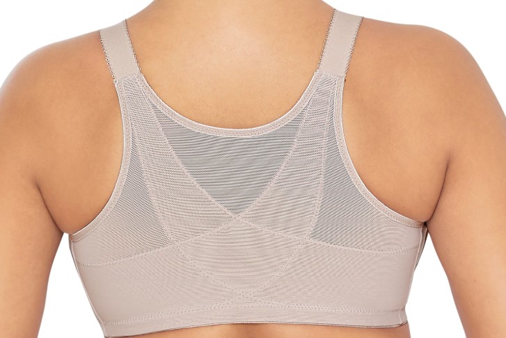 Plus size bra with back support